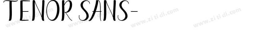 tenor Sans字体转换